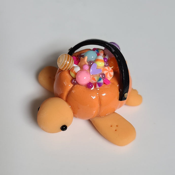 Trick or Treat Pumpkin Turtle (Orange)